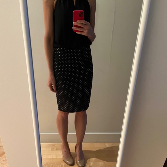 VINCE CAMUTO polka dot pencil skirt - Picture 5 of 5